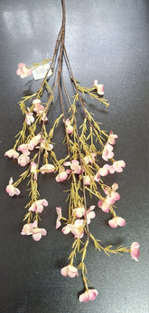 Ramură artificială cu flori de câmp roz-lila –  95cm